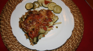 TIAN  COURGETTE  TOMATE  « Façon Ginette »